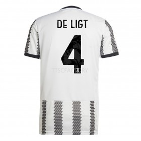 Koszulka Juventus De Ligt 4 Domowe Stroje Piłkarskie 2022/23 Krótki Rękaw